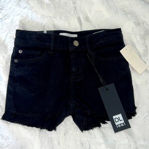 Lucy Short Girls Black Denim Shorts Size 6